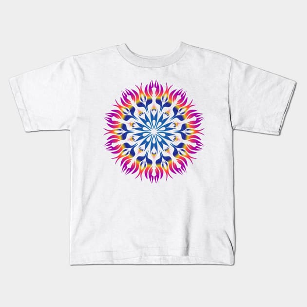 Mandala Kids T-Shirt by Senyawajari